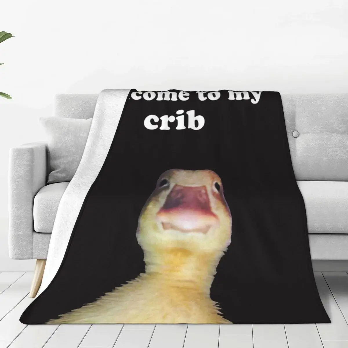 Welcome To My Crib Knitted Blankets Funny Duck Flannel Throw Blanket Summer Air Conditioning Personalised Ultra-Soft Bedsprea
Welcome To My Crib Knitted Blankets Funny Duck Flannel Throw Blanket Summer Air Conditioning Personalised Ultra-Soft Bedsprea