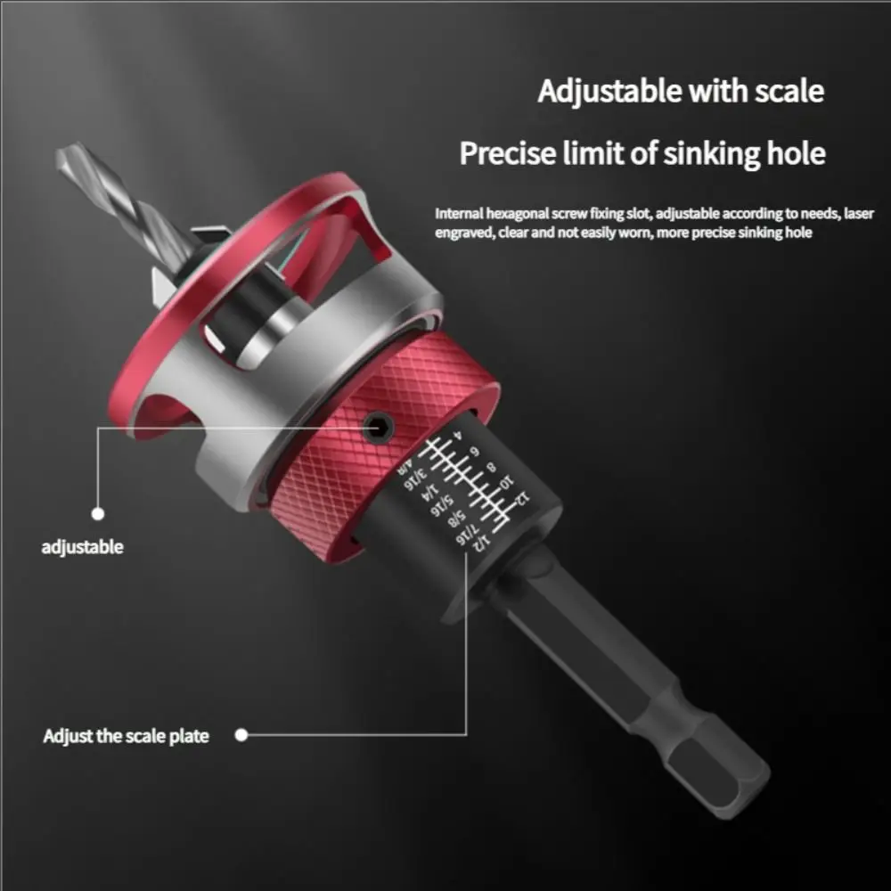 Набор сверл с конусом из сплава и зенковкой по дереву, четыре лезвия, регулируемая глубина, деревообрабатывающее ограничительное сверло, шестигранный хвостовик, низкое трение
Набор сверл с конусом из сплава и зенковкой по дереву, четыре лезвия, регулируемая глубина, деревообрабатывающее ограничительное сверло, шестигранный хвостовик, низкое трение