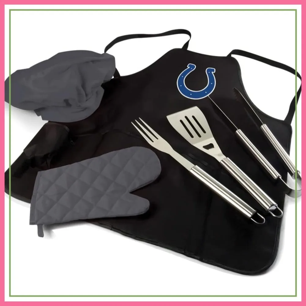 BBQ Apron Tote Pro Grill Set, Black with Gray Accents for Picnic Time
BBQ Apron Tote Pro Grill Set, Black with Gray Accents for Picnic Time