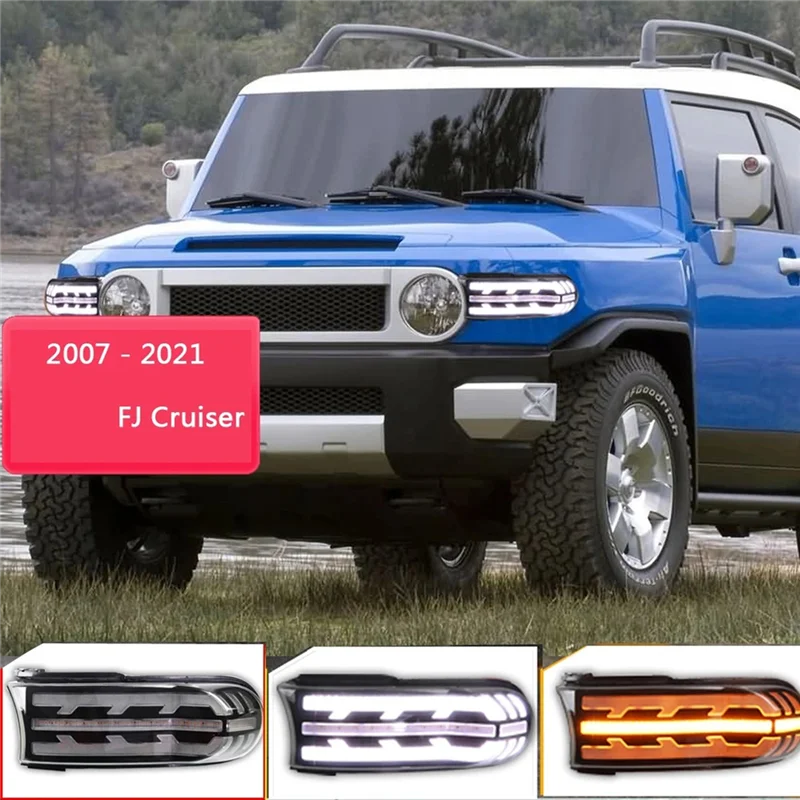 12V Car Dynamic Turn Signal Function DRL Lamp LED Daytime Running Light for-Toyota FJ Land Cruiser
12V Car Dynamic Turn Signal Function DRL Lamp LED Daytime Running Light for-Toyota FJ Land Cruiser