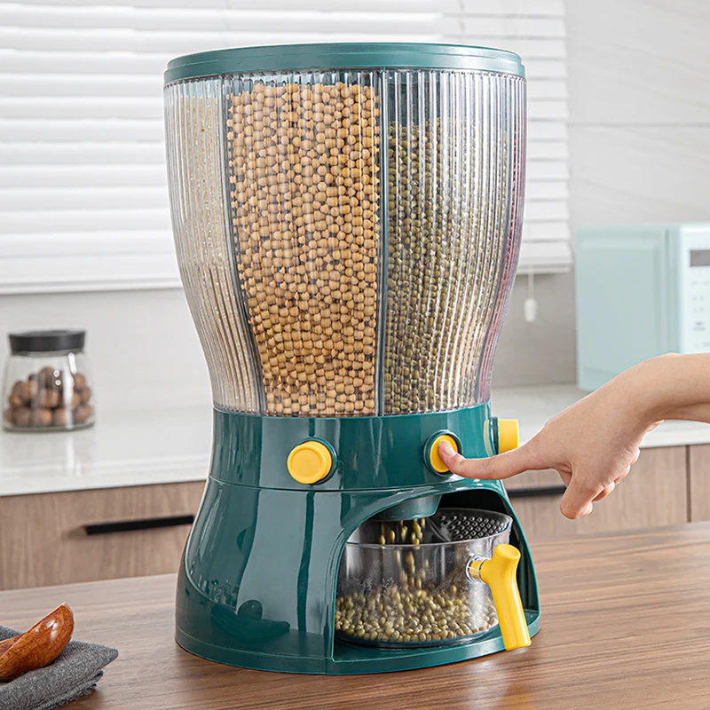 AU CAT Kitchen Storage Box Rice Dispenser Food Storage & Container Rotating Sealed Rice Bucket Grain Storage Box
AU CAT Kitchen Storage Box Rice Dispenser Food Storage & Container Rotating Sealed Rice Bucket Grain Storage Box