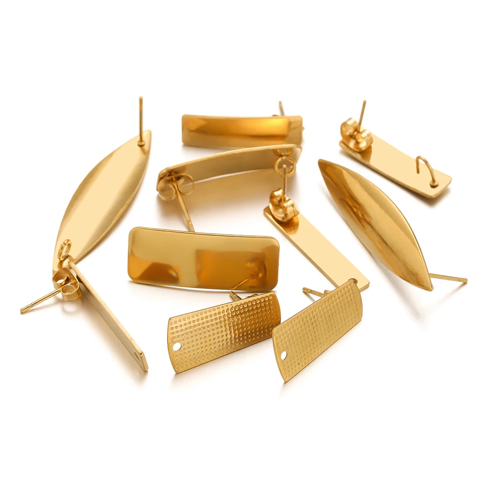 10pcs/lot Stainless Steel Square Oval Embossing Earrings Posts for Jewelry Making Supplies DIY Connectors Wholesale Bulk Craft
10pcs/lot Stainless Steel Square Oval Embossing Earrings Posts for Jewelry Making Supplies DIY Connectors Wholesale Bulk Craft
