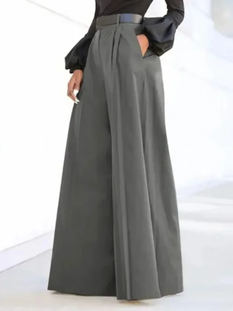 Uslemon 2025 New Women's Suit Pants Fashion Solid Color Loose Pleated High Waisted Wide Leg Full Length Casual Trousers No Belt
Uslemon 2025 New Women's Suit Pants Fashion Solid Color Loose Pleated High Waisted Wide Leg Full Length Casual Trousers No Belt