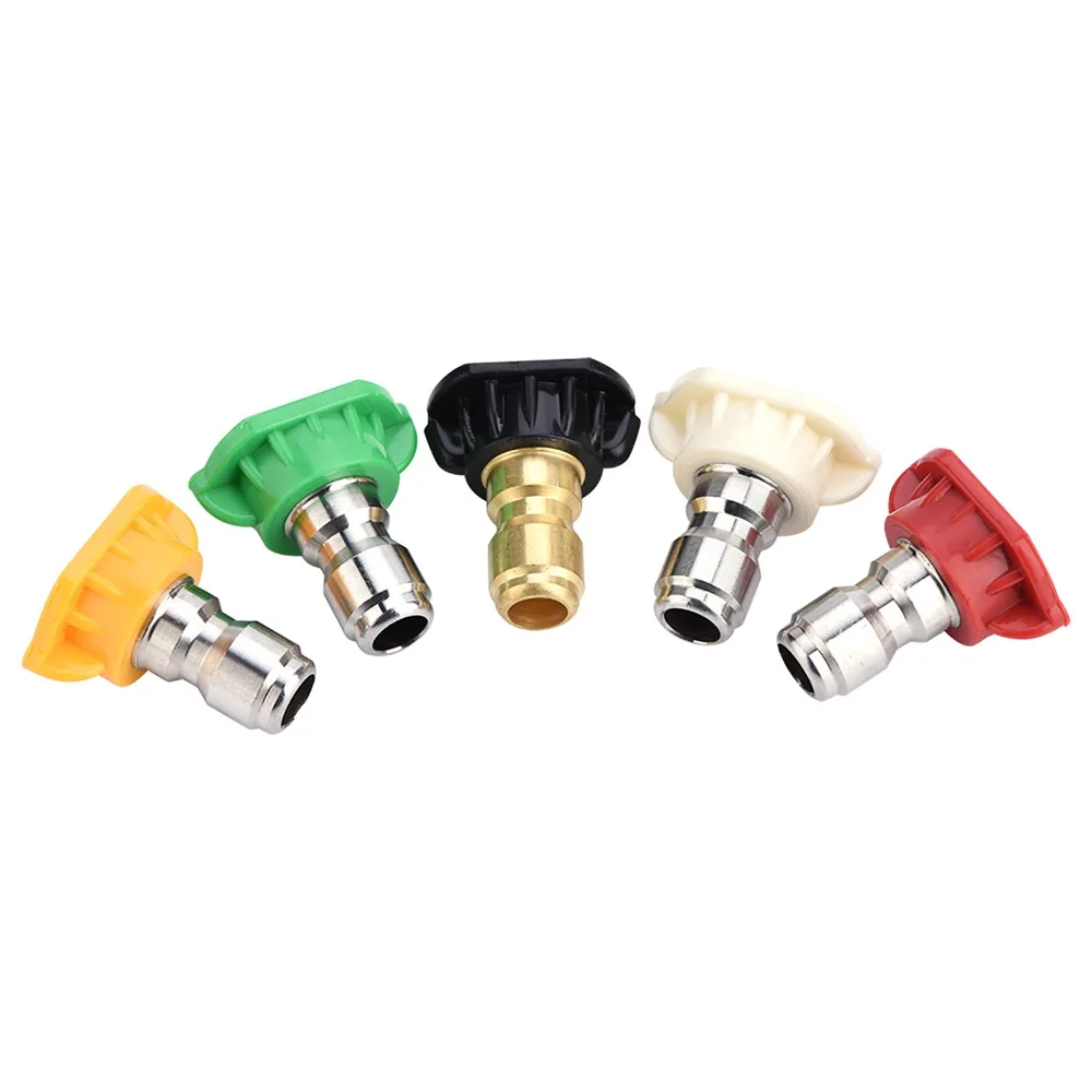 1/4 Inch Quick Connect Pressure Washer Spray Nozzles 0°, 15°, 25°, 40°, and 65° Small Size Spray Nozzle Tips Set Universal
1/4 Inch Quick Connect Pressure Washer Spray Nozzles 0°, 15°, 25°, 40°, and 65° Small Size Spray Nozzle Tips Set Universal