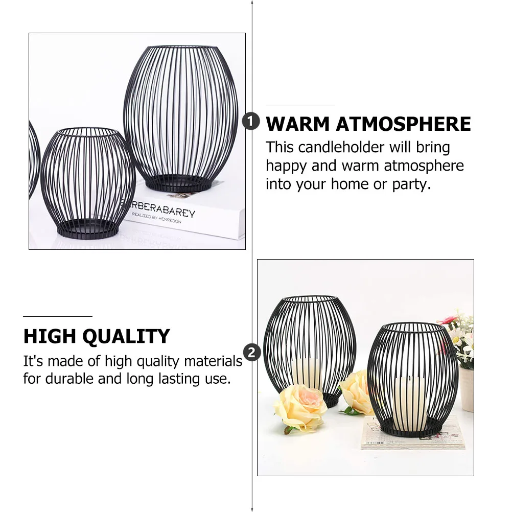 Metal Candlestick Iron Art Lantern Style Holder Decor For Home Bedroom Living Room Party Black, Stand, Portable
Metal Candlestick Iron Art Lantern Style Holder Decor For Home Bedroom Living Room Party Black, Stand, Portable