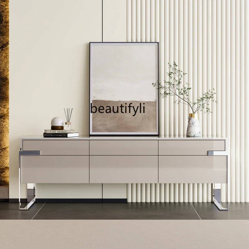 Italian light luxury TV cabinet Hong Kong style light luxury simple post-modern bedroom video cabinet metalG4567
Italian light luxury TV cabinet Hong Kong style light luxury simple post-modern bedroom video cabinet metalG4567