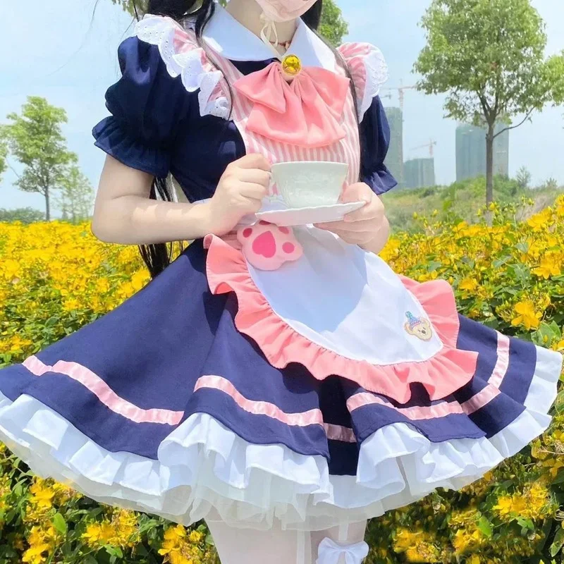 Coffee Maid Halloween Cosplay Costumes Japanese Kawaii Apron Maid Pink Princess Dress School Girl Anime Cartoon COS Uniform
Coffee Maid Halloween Cosplay Costumes Japanese Kawaii Apron Maid Pink Princess Dress School Girl Anime Cartoon COS Uniform