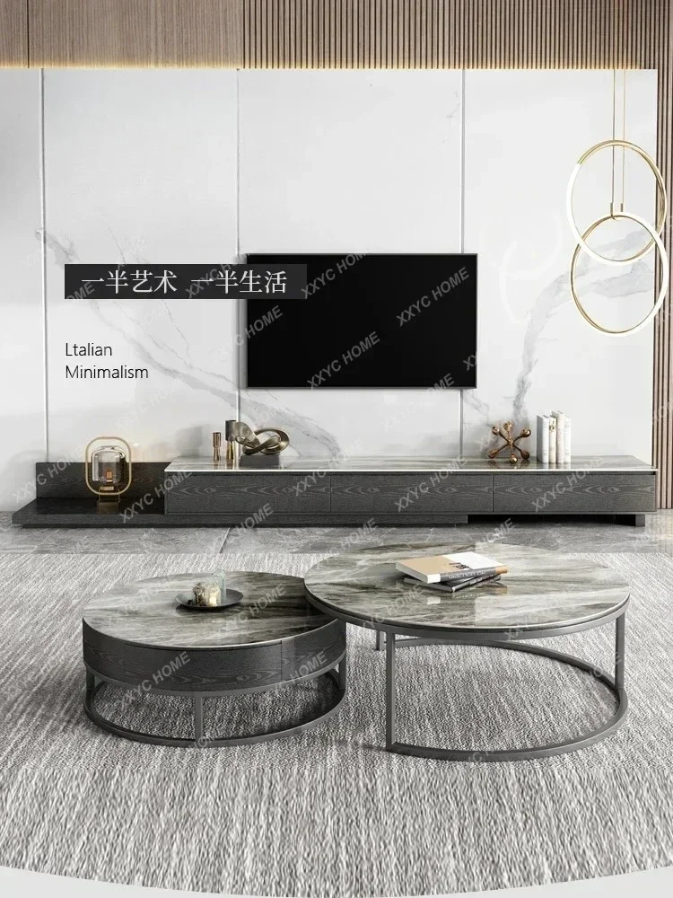 A New Italian rock slab coffee table round storage Nordic style light luxury modern simplicity
A New Italian rock slab coffee table round storage Nordic style light luxury modern simplicity
