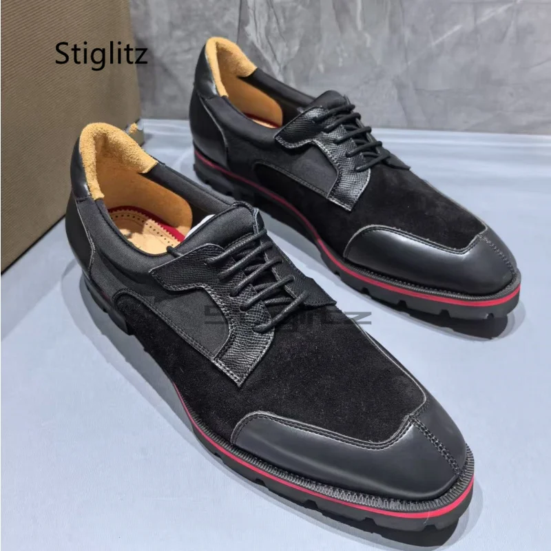 Suede Leather Men's Dress Shoes Black British Style Lace Up Business Office Shoes High Quality Male 2025 New Oxfors Shoes
Suede Leather Men's Dress Shoes Black British Style Lace Up Business Office Shoes High Quality Male 2025 New Oxfors Shoes