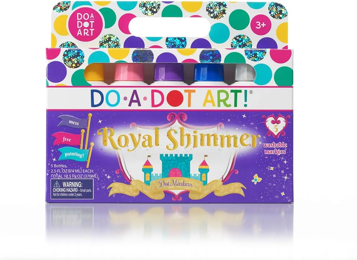 5-Pack Shimmer Washable Paint Markers, No Mess, Easy Grip, Quick Dry, Perfect for Kids
5-Pack Shimmer Washable Paint Markers, No Mess, Easy Grip, Quick Dry, Perfect for Kids