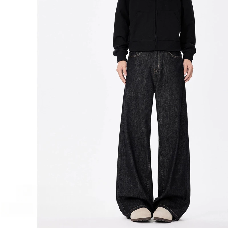 Men's Jeans Casual Baggy Black New Spring and Autumn Pants Straight Wide Leg Fashion Unisex Good Quality Trousers for men
Men's Jeans Casual Baggy Black New Spring and Autumn Pants Straight Wide Leg Fashion Unisex Good Quality Trousers for men