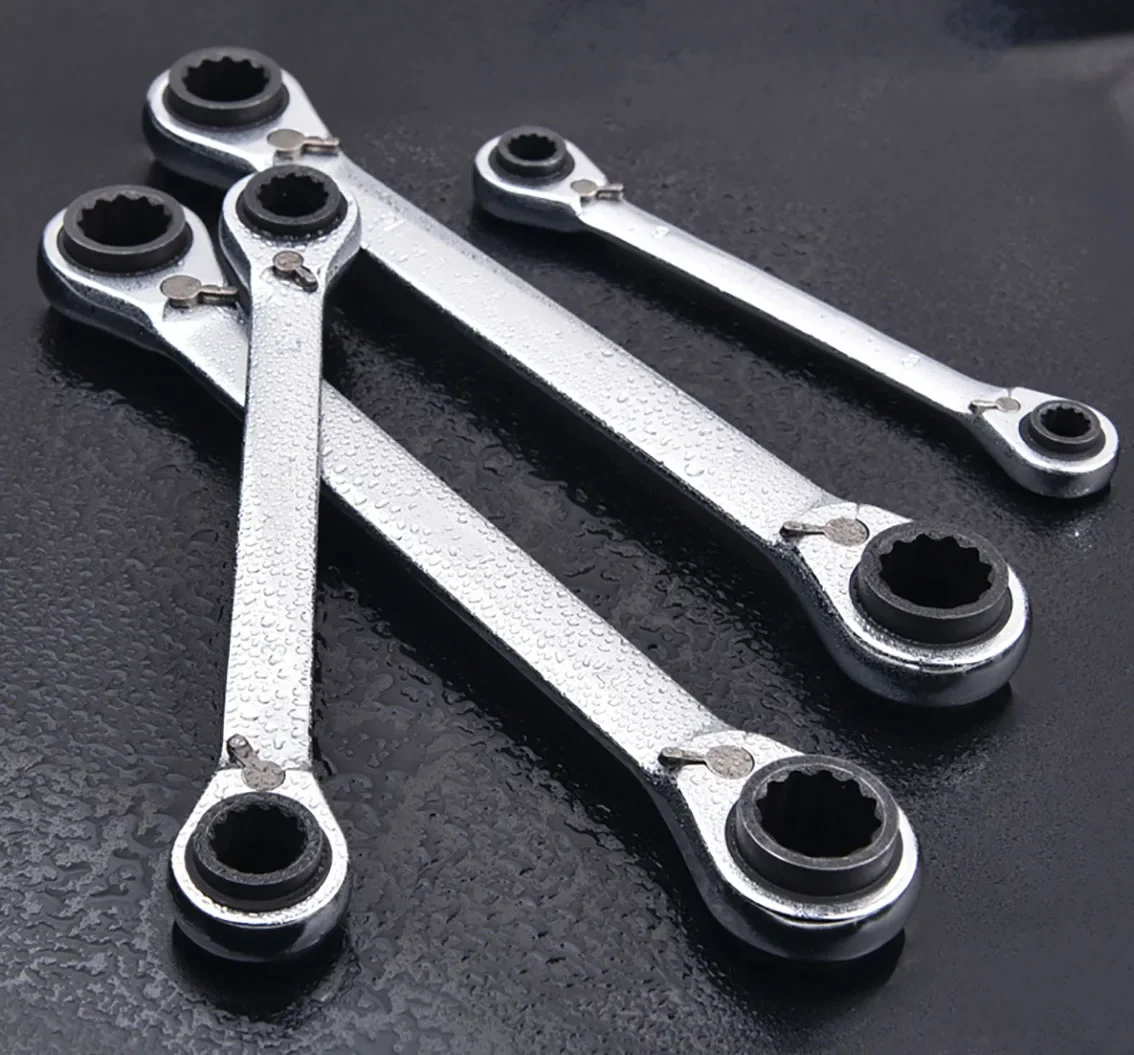 1Pcs Double End Ratchet Wrench 8-9-10-11 CR-V 4 In 1 Multifunction Spanner for Car Maintenance Hardware Tools
1Pcs Double End Ratchet Wrench 8-9-10-11 CR-V 4 In 1 Multifunction Spanner for Car Maintenance Hardware Tools