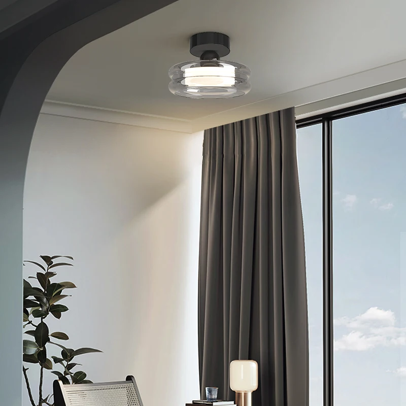LED Ceiling Light Black Modern Style Bedroom Minimalism Lighting Living Room Balcony Indoor Lamp Glass Home Interior Decor Lamp
LED Ceiling Light Black Modern Style Bedroom Minimalism Lighting Living Room Balcony Indoor Lamp Glass Home Interior Decor Lamp