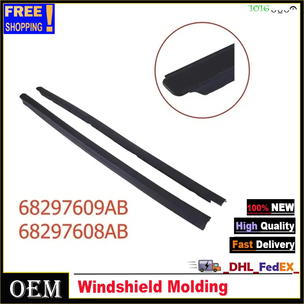Front Left & Right Side Windshield Molding 68297609AB 68297608AB for RAM 1500 2500 3500 4500 2009-2022
Front Left & Right Side Windshield Molding 68297609AB 68297608AB for RAM 1500 2500 3500 4500 2009-2022