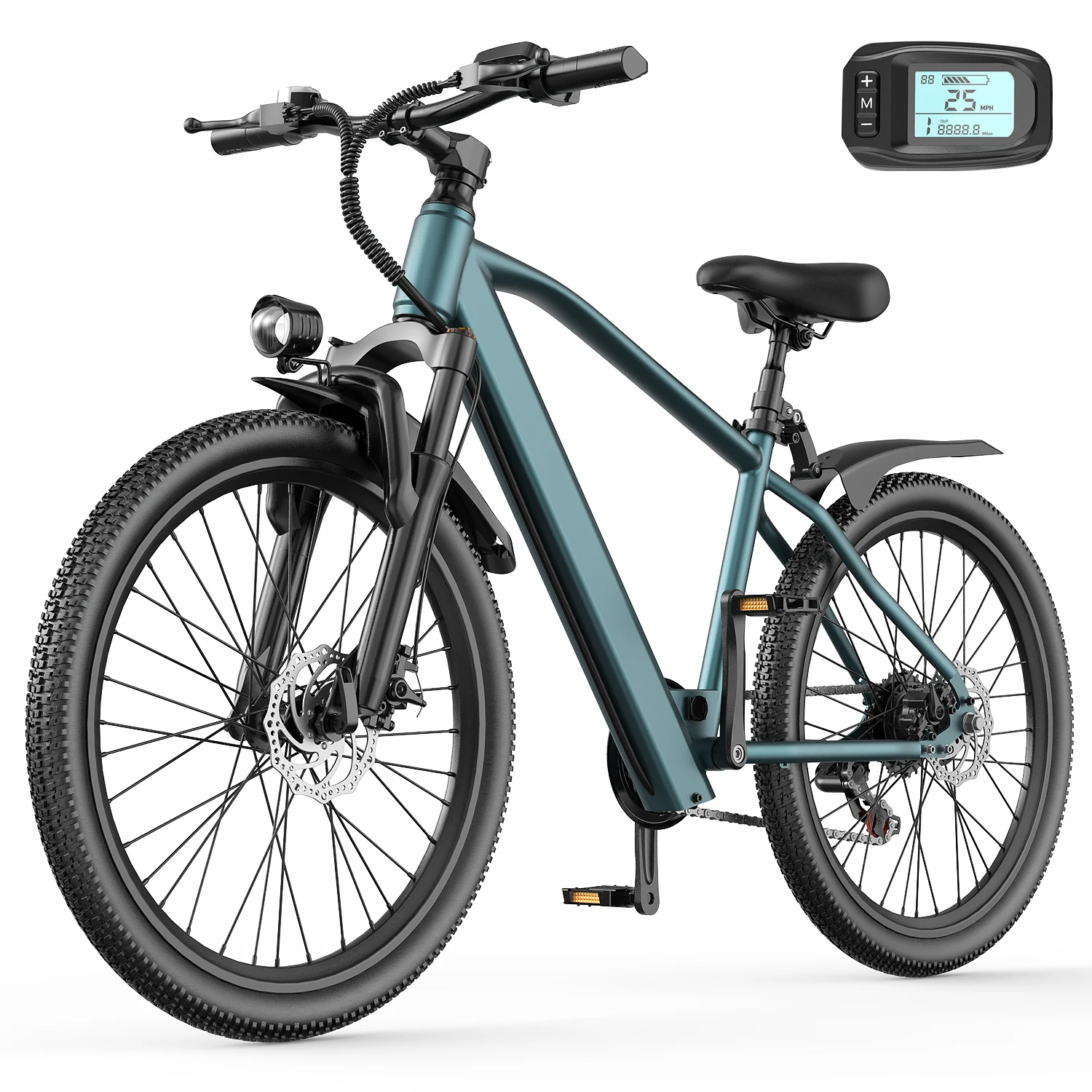 26 Inch Electric Bike 25MPH 400W, 7-Speed Shimano Gears, 36V10AH Battery, Free Lock & Fenders, Commuter/City E-Bike for adults
26 Inch Electric Bike 25MPH 400W, 7-Speed Shimano Gears, 36V10AH Battery, Free Lock & Fenders, Commuter/City E-Bike for adults