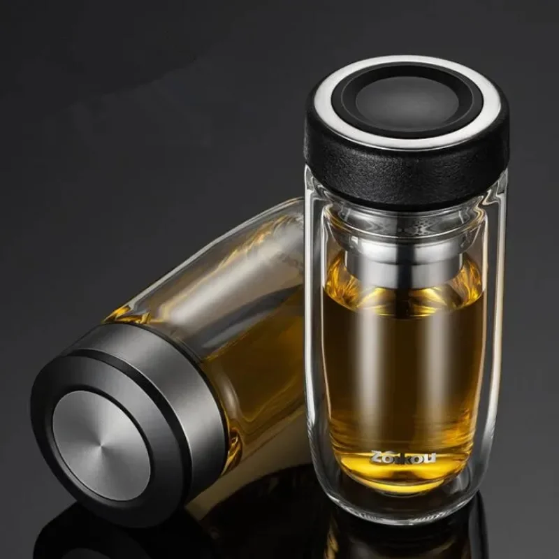 Portable Flask Water Tea Infuser Glass Tumbler Double Layer Borosilicate Glass Bottle Filter Bottle Business Mug
Portable Flask Water Tea Infuser Glass Tumbler Double Layer Borosilicate Glass Bottle Filter Bottle Business Mug