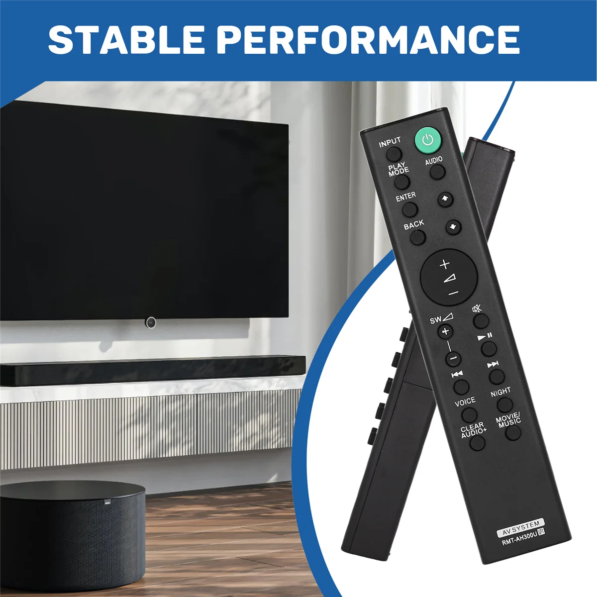 A02R RMT-AH300U Soundbar Remote Control for Sony Sound Bar HT-CT291 SA-CT290 SA-CT291 HT-CT290 HTCT290
A02R RMT-AH300U Soundbar Remote Control for Sony Sound Bar HT-CT291 SA-CT290 SA-CT291 HT-CT290 HTCT290