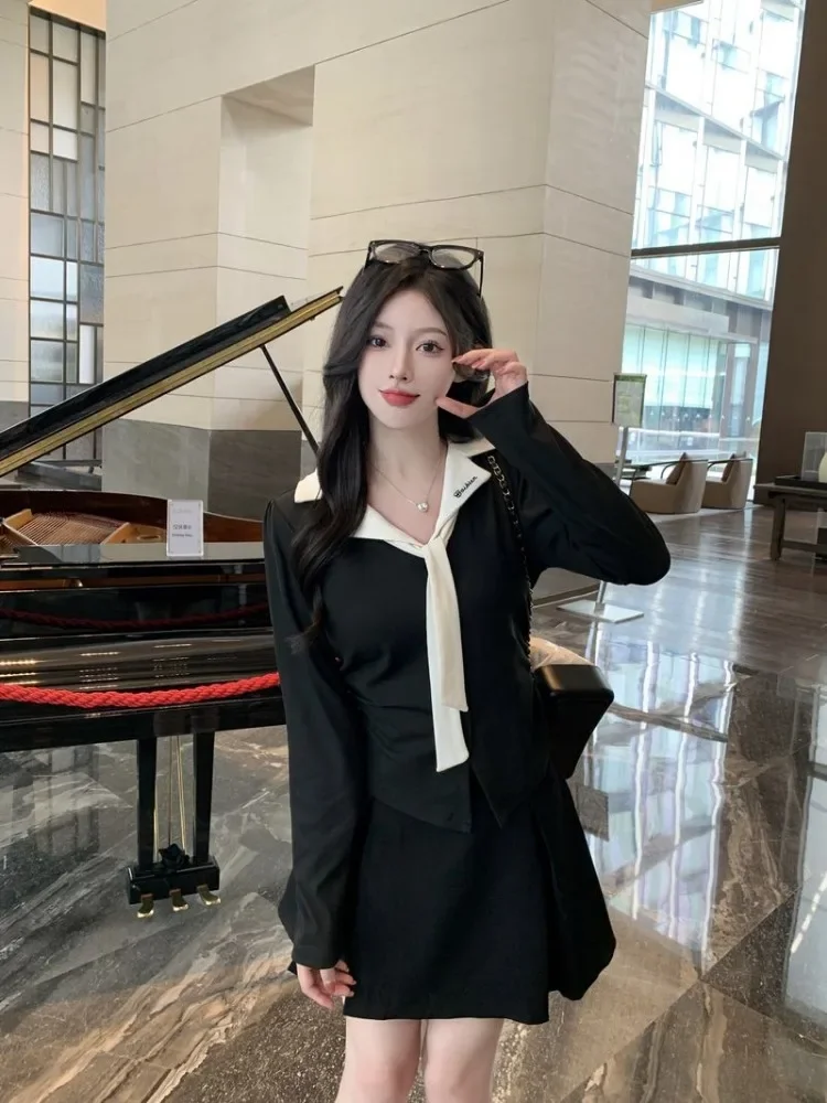 Insozkdg Fall College Skirt Suits Long Sleeves Blazer Cake Skirt Two Piece Set Women Temperament Up Splice Sweet Spicy Fashion
Insozkdg Fall College Skirt Suits Long Sleeves Blazer Cake Skirt Two Piece Set Women Temperament Up Splice Sweet Spicy Fashion