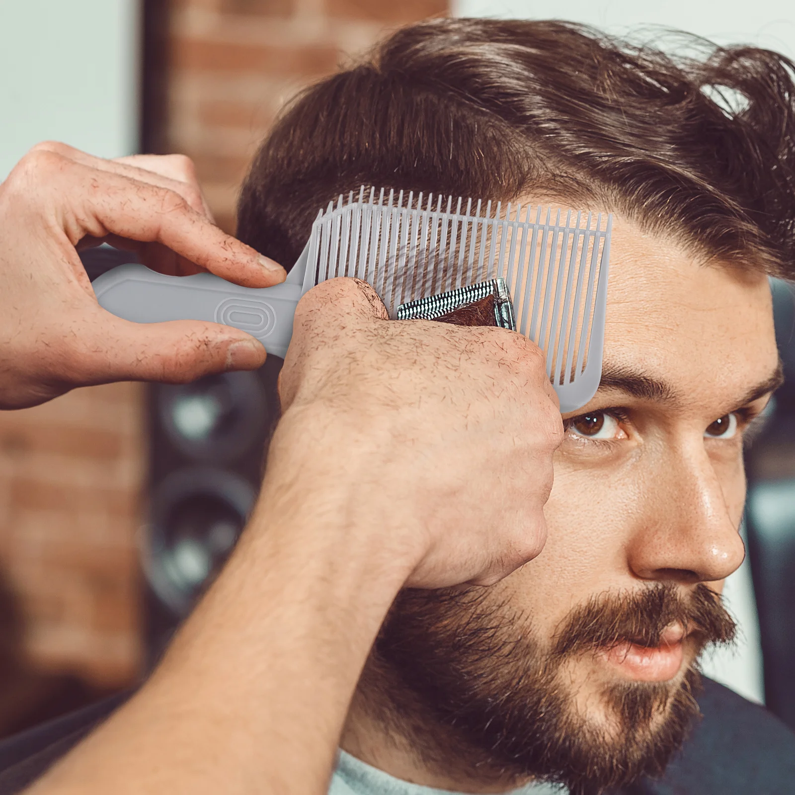 Styling Comb for Men Haircutting Barber Tool Flat Top Curved Edge Trimming Positioning Fade Blending Clipper Guard Protection
Styling Comb for Men Haircutting Barber Tool Flat Top Curved Edge Trimming Positioning Fade Blending Clipper Guard Protection