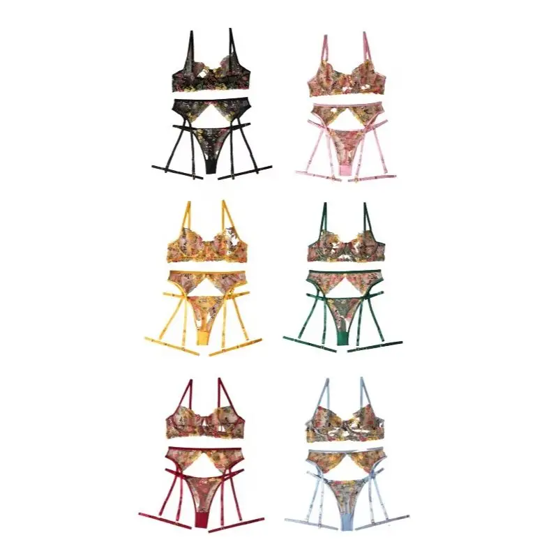 Комплект нижнего белья, чувственное кружевное нижнее белье, прозрачная вышивка, 3 шт. подвязки, необычные красивые комплекты для ухода за кожей, интимный комплект с бюстгальтером
Комплект нижнего белья, чувственное кружевное нижнее белье, прозрачная вышивка, 3 шт. подвязки, необычные красивые комплекты для ухода за кожей, интимный комплект с бюстгальтером