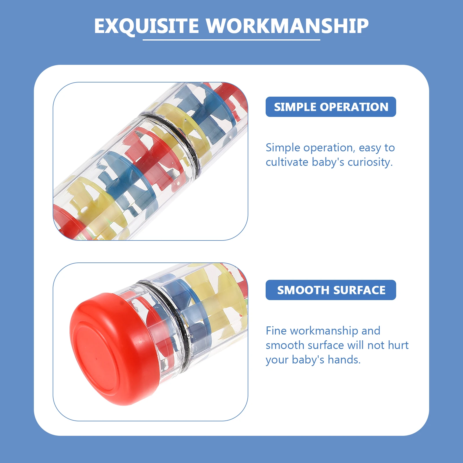 Rain Sound Tube Baby Musical Educational Instrument Cognitive Toy Plastic Child Raindrop Toy Early Learning
Rain Sound Tube Baby Musical Educational Instrument Cognitive Toy Plastic Child Raindrop Toy Early Learning