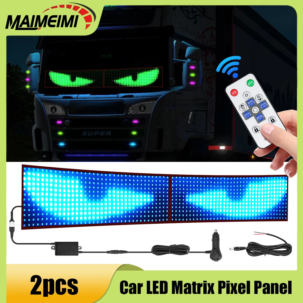 Devil Eye Truck Windshield LED Pixel Panel Remote Control Eye Animation Display Soft Lighting Scrolling Car Display Screen
Devil Eye Truck Windshield LED Pixel Panel Remote Control Eye Animation Display Soft Lighting Scrolling Car Display Screen