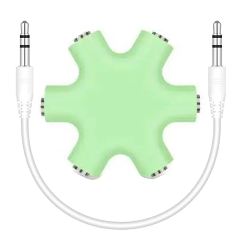 1 Male to 1 2 3 4 5 Female Cable 5 Way Port Aux Music Sound Output Cables Stereo Headset Extension 3.5mm Earphone Audio Splitter
1 Male to 1 2 3 4 5 Female Cable 5 Way Port Aux Music Sound Output Cables Stereo Headset Extension 3.5mm Earphone Audio Splitter