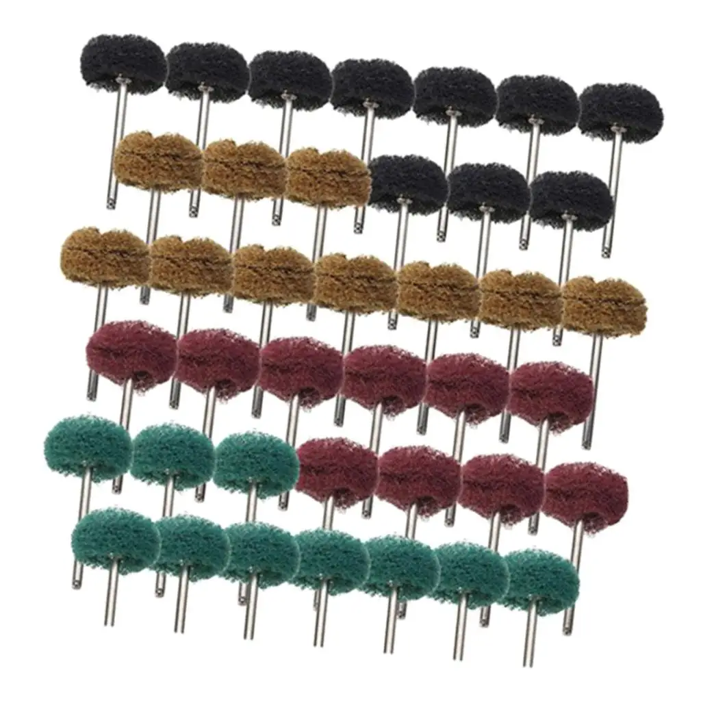 40 шт. мини-щетка абразивный круг для полировки и полировки чистящие инструменты шлифовальные диски 
40 шт. мини-щетка абразивный круг для полировки и полировки чистящие инструменты шлифовальные диски