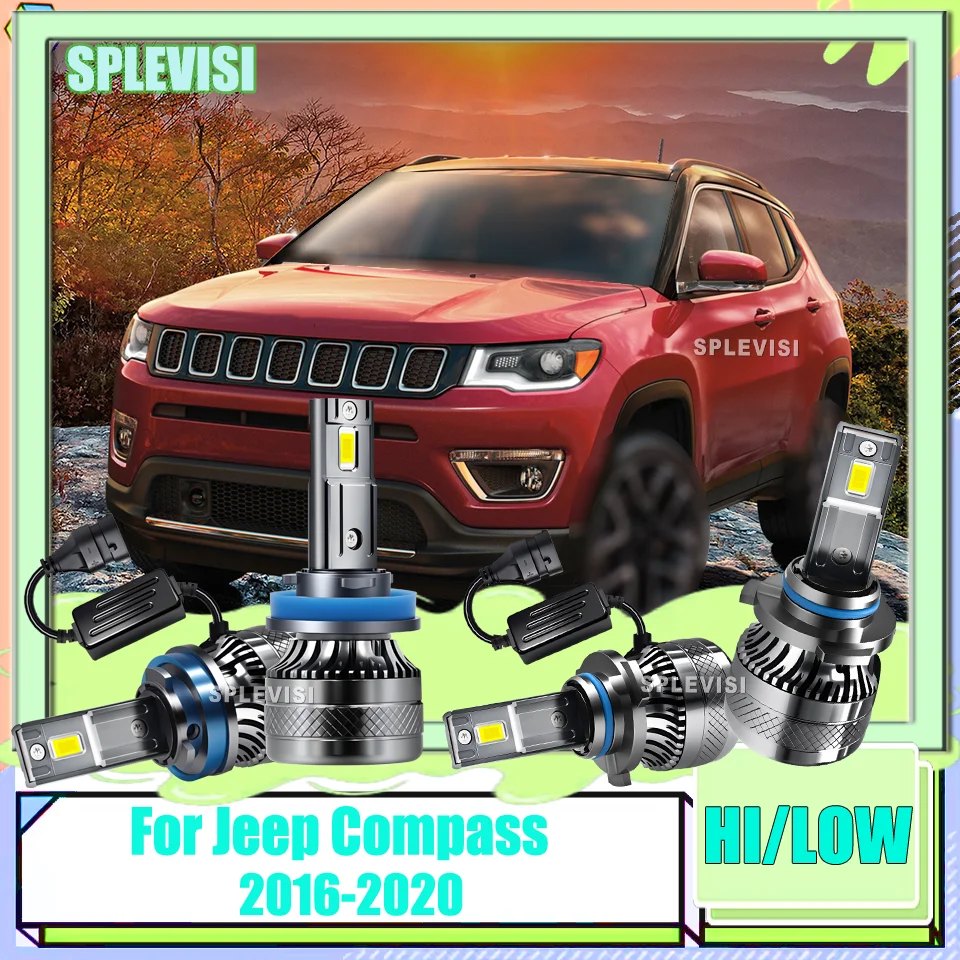 Advanced Cooling System High Lumens LED Headlights Auto Lights Bulbs 12V 6000K CSP For Jeep Compass 2016-2020 2017 2018 2019
Advanced Cooling System High Lumens LED Headlights Auto Lights Bulbs 12V 6000K CSP For Jeep Compass 2016-2020 2017 2018 2019