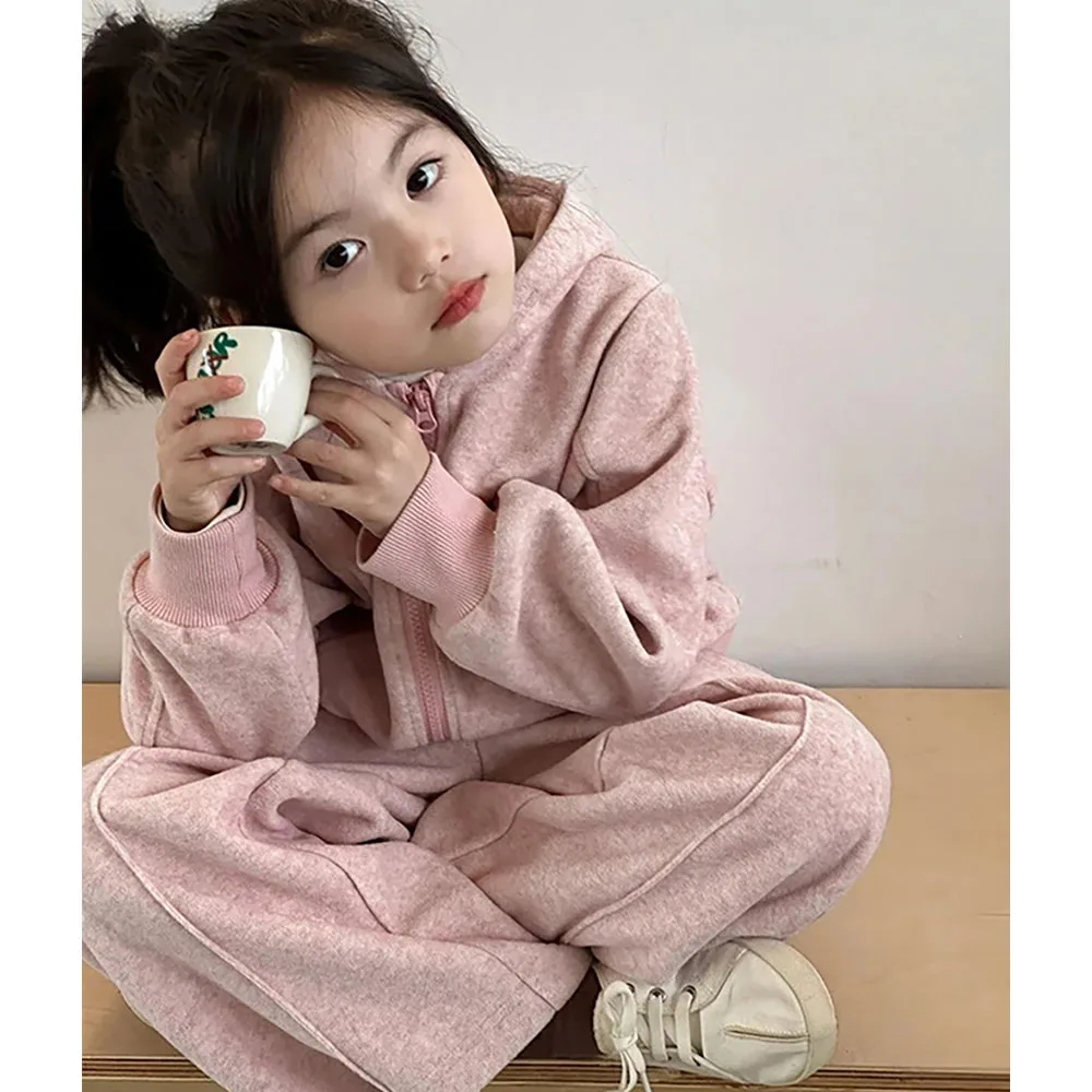 Children's Tracksuit Spring Autumn Kids Girls Clothes Sets Casual Loose Zipper Hooded Coats and Wide Leg Pants 2Pcs Girl Outfit
Children's Tracksuit Spring Autumn Kids Girls Clothes Sets Casual Loose Zipper Hooded Coats and Wide Leg Pants 2Pcs Girl Outfit