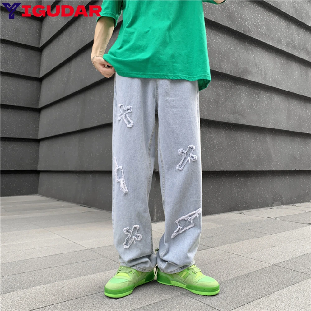 High Street Jeans men Personality Trend Korean Straight Trousers Spring Ins Wide Leg Old Denim Pants cargo ropa hombre joggers
High Street Jeans men Personality Trend Korean Straight Trousers Spring Ins Wide Leg Old Denim Pants cargo ropa hombre joggers