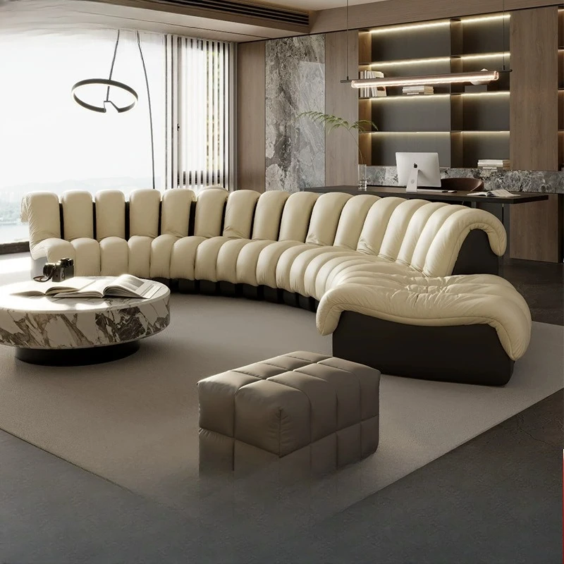 Medieval serpentine sofa large flat floor living room sales department shopping mall arc module
Medieval serpentine sofa large flat floor living room sales department shopping mall arc module