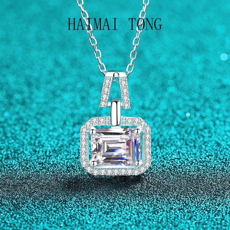 HAIMAITONG PT950 Platinum Moissanite Necklace Women's Rectangle Pendant Exquisite Simple Premium Light Luxury Versatile Clavicle
HAIMAITONG PT950 Platinum Moissanite Necklace Women's Rectangle Pendant Exquisite Simple Premium Light Luxury Versatile Clavicle