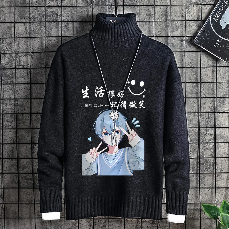 Мужской свитер с высоким воротником, на флисовой подкладке, утепленный, повседневный, вязаный, зимний, теплый, в корейском стиле, студенческий, модный, брендовый
Мужской свитер с высоким воротником, на флисовой подкладке, утепленный, повседневный, вязаный, зимний, теплый, в корейском стиле, студенческий, модный, брендовый