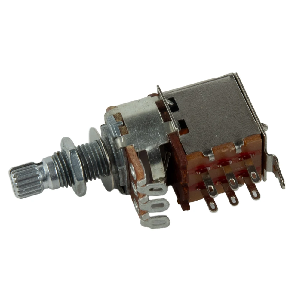 Electric Guitar Bass Push Pull Potentiometer 18mm Long Split Shaft Parts Replacement A250K B250K A500K B500K
Electric Guitar Bass Push Pull Potentiometer 18mm Long Split Shaft Parts Replacement A250K B250K A500K B500K