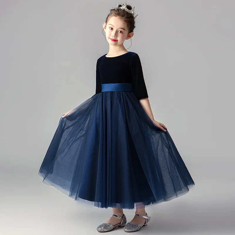 velvet half Sleeve Flower Girl Dress Tulle Kid Birthday Party Pageant Prom Gown Junior Bridesmaid Choir performance Dresses
velvet half Sleeve Flower Girl Dress Tulle Kid Birthday Party Pageant Prom Gown Junior Bridesmaid Choir performance Dresses