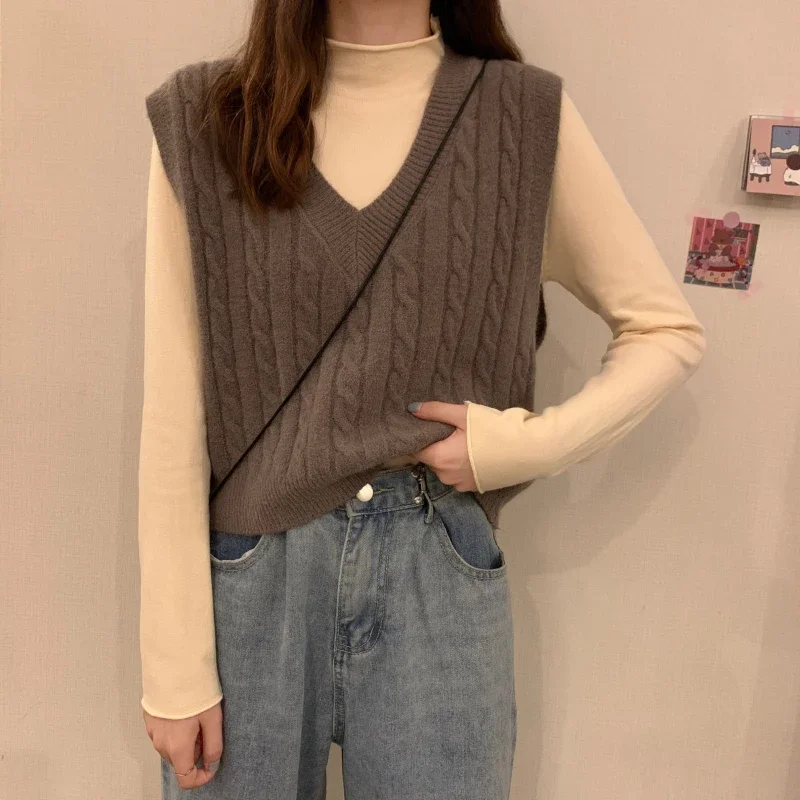 Sweater Vests Women Basic Pure Color Ulzzang Student Cropped Casual Streetwear Ins Autumn V-neck Chic Soft Sleeveless Clothes
Sweater Vests Women Basic Pure Color Ulzzang Student Cropped Casual Streetwear Ins Autumn V-neck Chic Soft Sleeveless Clothes
