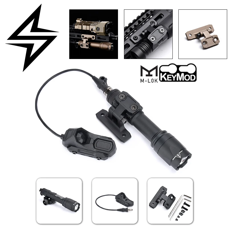 SureFir M300A Tactical Flashlight M600C Scout Light With AXON Switch Dual M-lok Keymod Function Folding Base Airsoft Lighting
SureFir M300A Tactical Flashlight M600C Scout Light With AXON Switch Dual M-lok Keymod Function Folding Base Airsoft Lighting