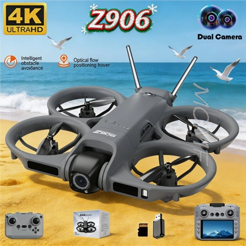 New Mini Z906 Drone Professional 4K HD Dual Camera WIFI FPV UAV LCD Rc Quadcopter Aerial Photography Remote Control Toy Airplane
New Mini Z906 Drone Professional 4K HD Dual Camera WIFI FPV UAV LCD Rc Quadcopter Aerial Photography Remote Control Toy Airplane