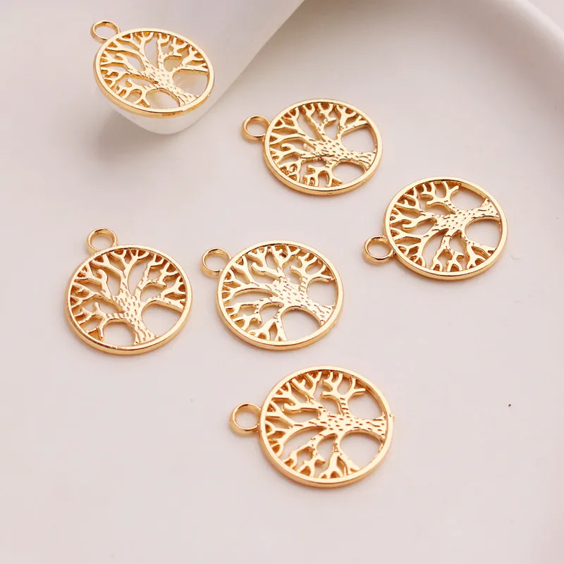 14K Gold Plated 20mm Tree Of Life Round Pendant DIY Bracelet Necklace Earring Jewelry Making Charms
14K Gold Plated 20mm Tree Of Life Round Pendant DIY Bracelet Necklace Earring Jewelry Making Charms