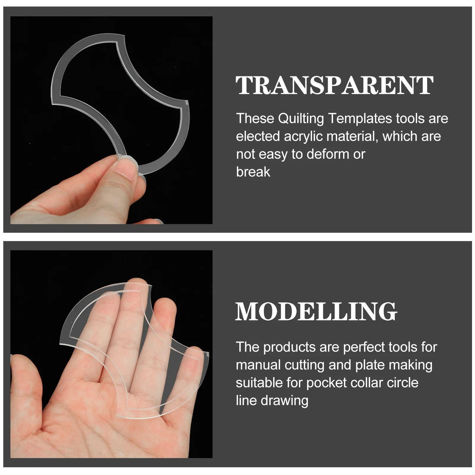 27Sets Quilting Templates Acrylic Sewing Molds for DIY Patchwork Crafts Cutting Plate Making Pocket Collar Drawing Shaped
27Sets Quilting Templates Acrylic Sewing Molds for DIY Patchwork Crafts Cutting Plate Making Pocket Collar Drawing Shaped