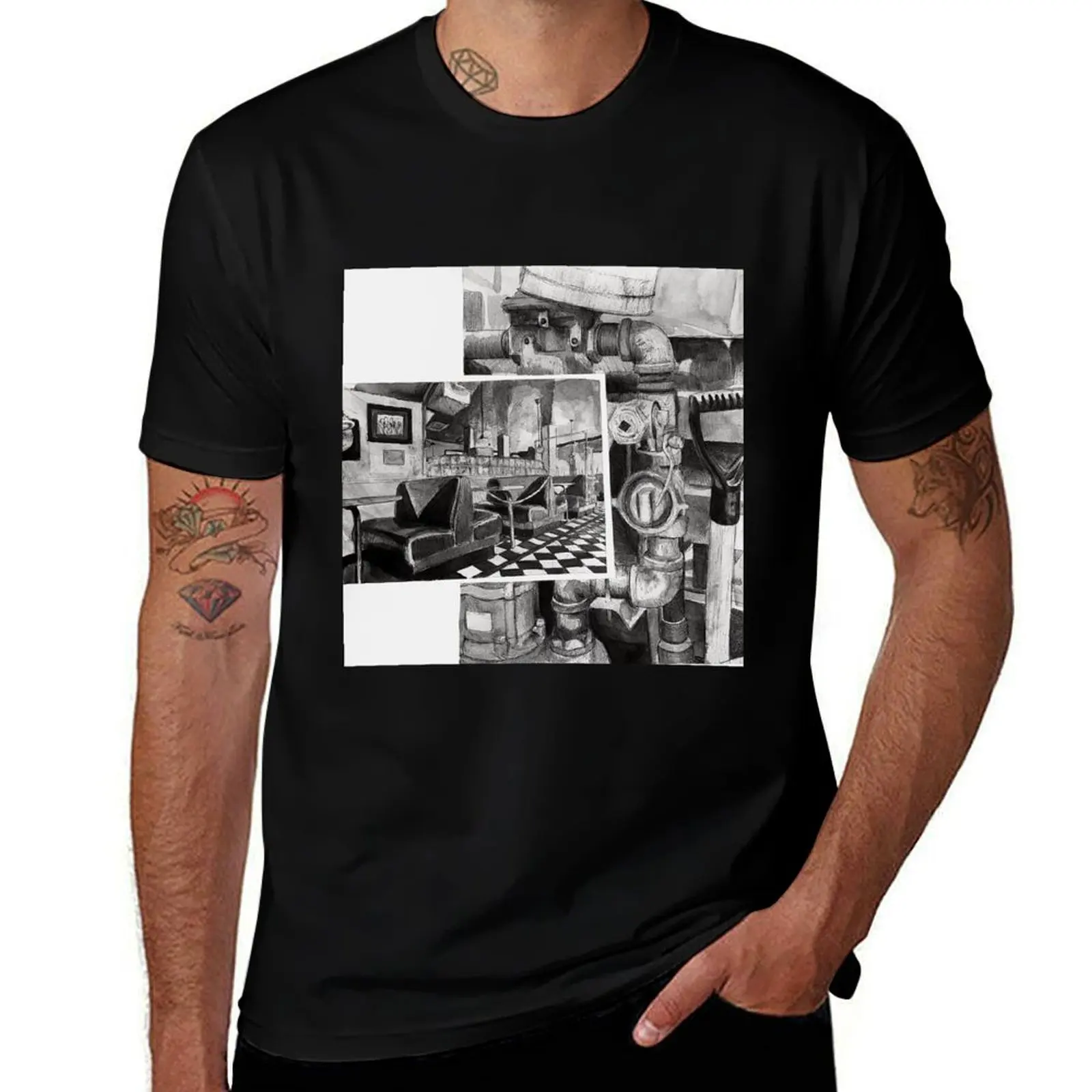 Inside/Outside Dennys Diner T-Shirt Large Size Casual Tee Shirt
Inside/Outside Dennys Diner T-Shirt Large Size Casual Tee Shirt