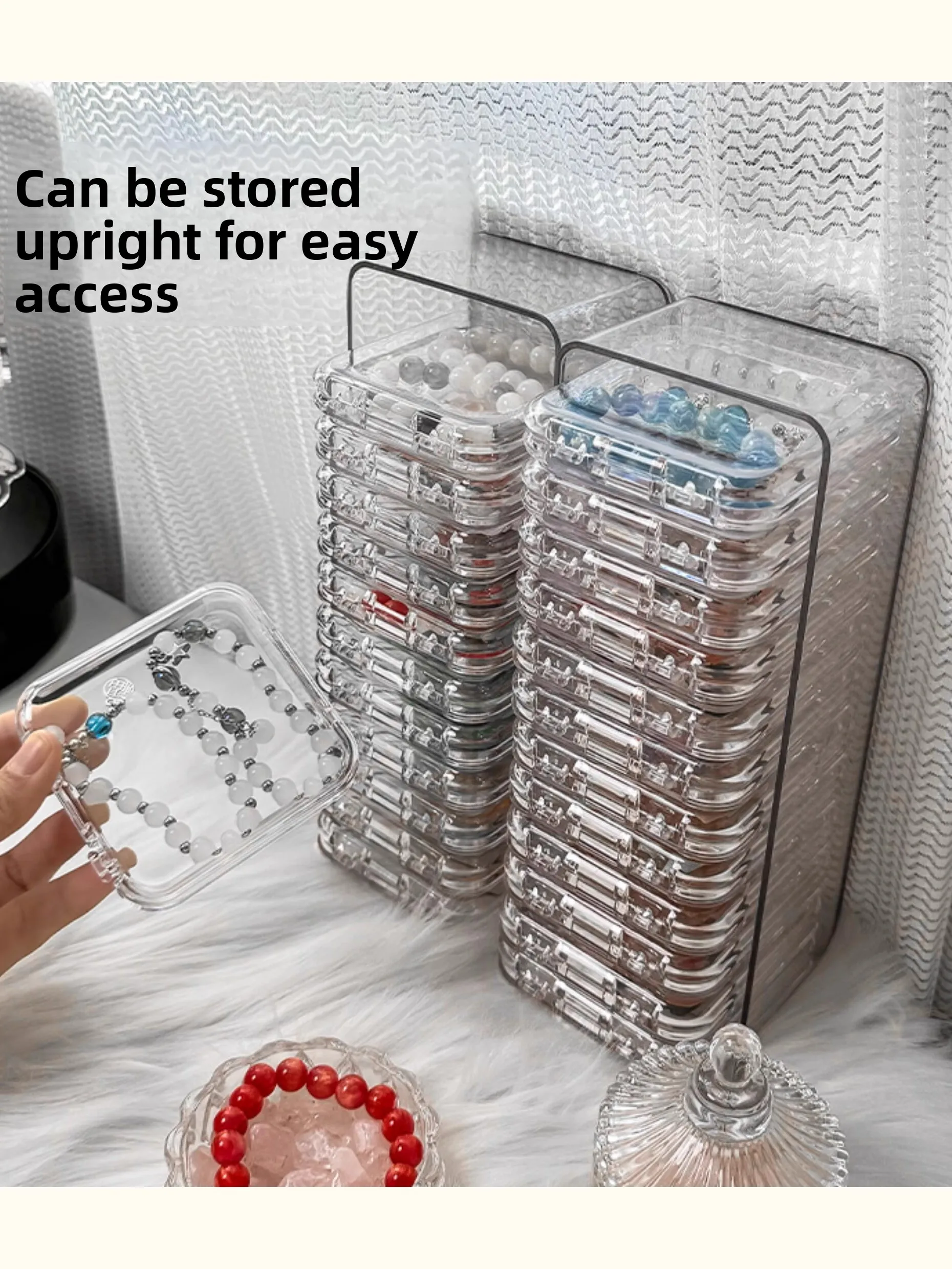Crystal Jewelry Storage Box Desktop Organizer Nelace Bracelet Display Case Clear Plastic Simple Sle Home Storage Solution
Crystal Jewelry Storage Box Desktop Organizer Nelace Bracelet Display Case Clear Plastic Simple Sle Home Storage Solution