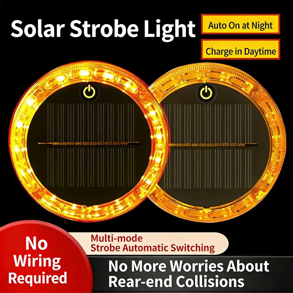 2026 Solar Car Night Safety Flashing Led Light Car Warning Lamp Anti-Collision Tail Light Car Night Safety Strong Magnetic Base
2026 Solar Car Night Safety Flashing Led Light Car Warning Lamp Anti-Collision Tail Light Car Night Safety Strong Magnetic Base