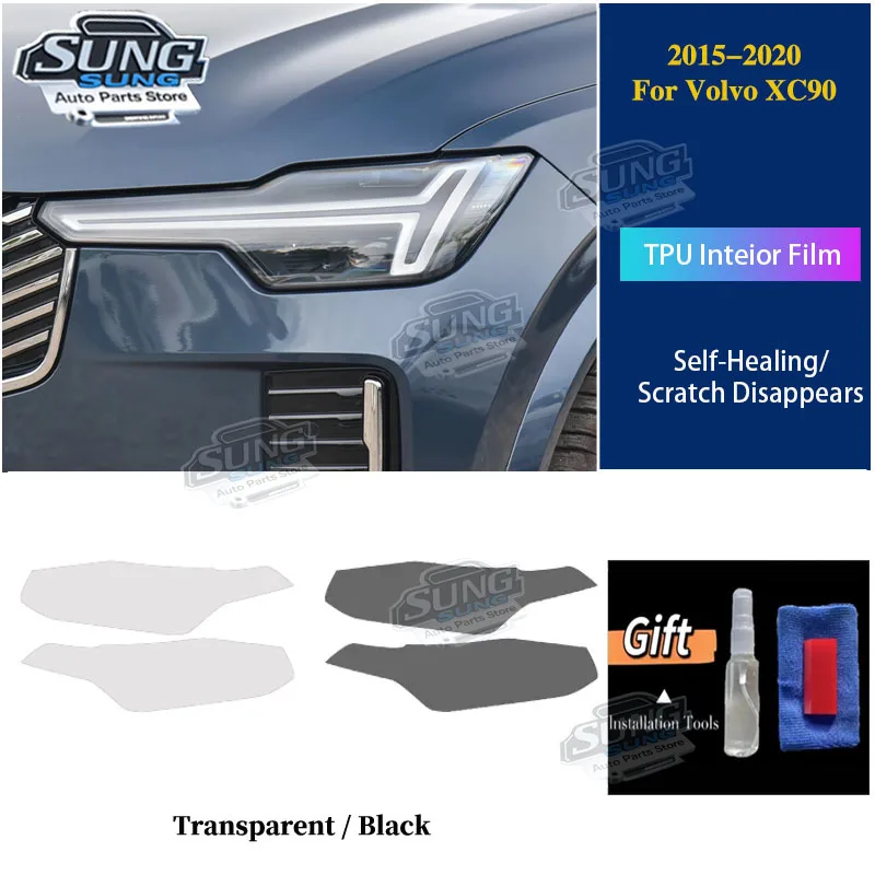 For Volvo XC90 2015 2016-2020 pre cutting Car Headlight Protective Car Film Headlamp TPU Exterior Sticker PPF Car Accessories
For Volvo XC90 2015 2016-2020 pre cutting Car Headlight Protective Car Film Headlamp TPU Exterior Sticker PPF Car Accessories