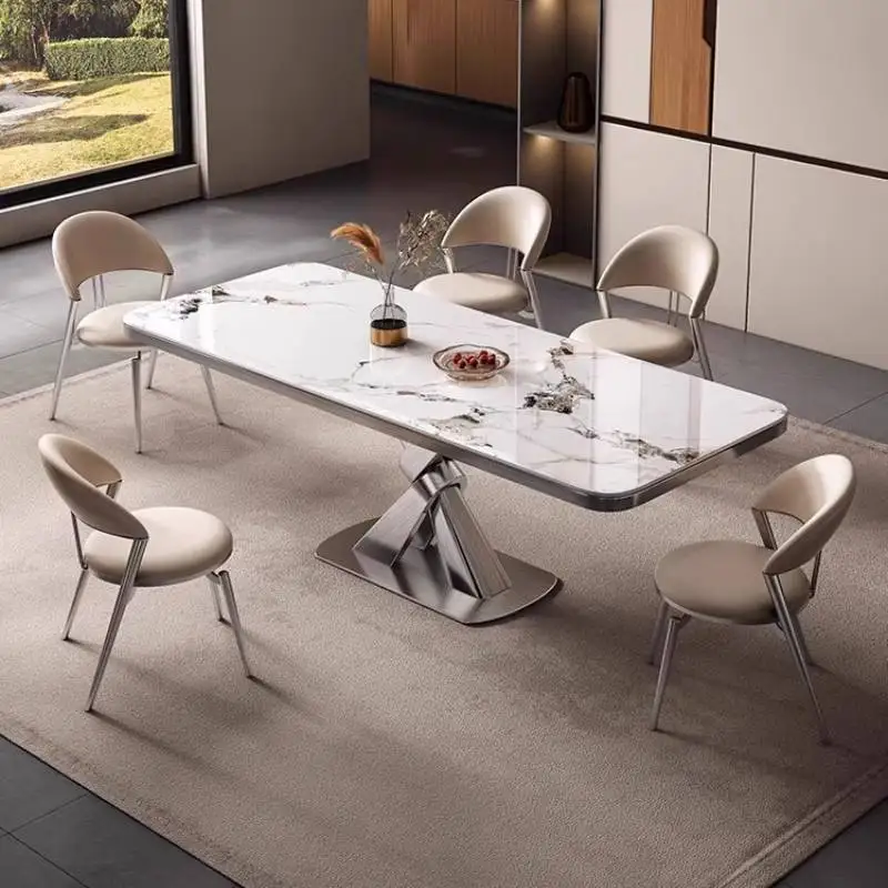 Nordic Small Dining Table Centerpiece White Design Rectangular Modern Tables Luxury Italian Mesas De Restaurante Home Furniture
Nordic Small Dining Table Centerpiece White Design Rectangular Modern Tables Luxury Italian Mesas De Restaurante Home Furniture