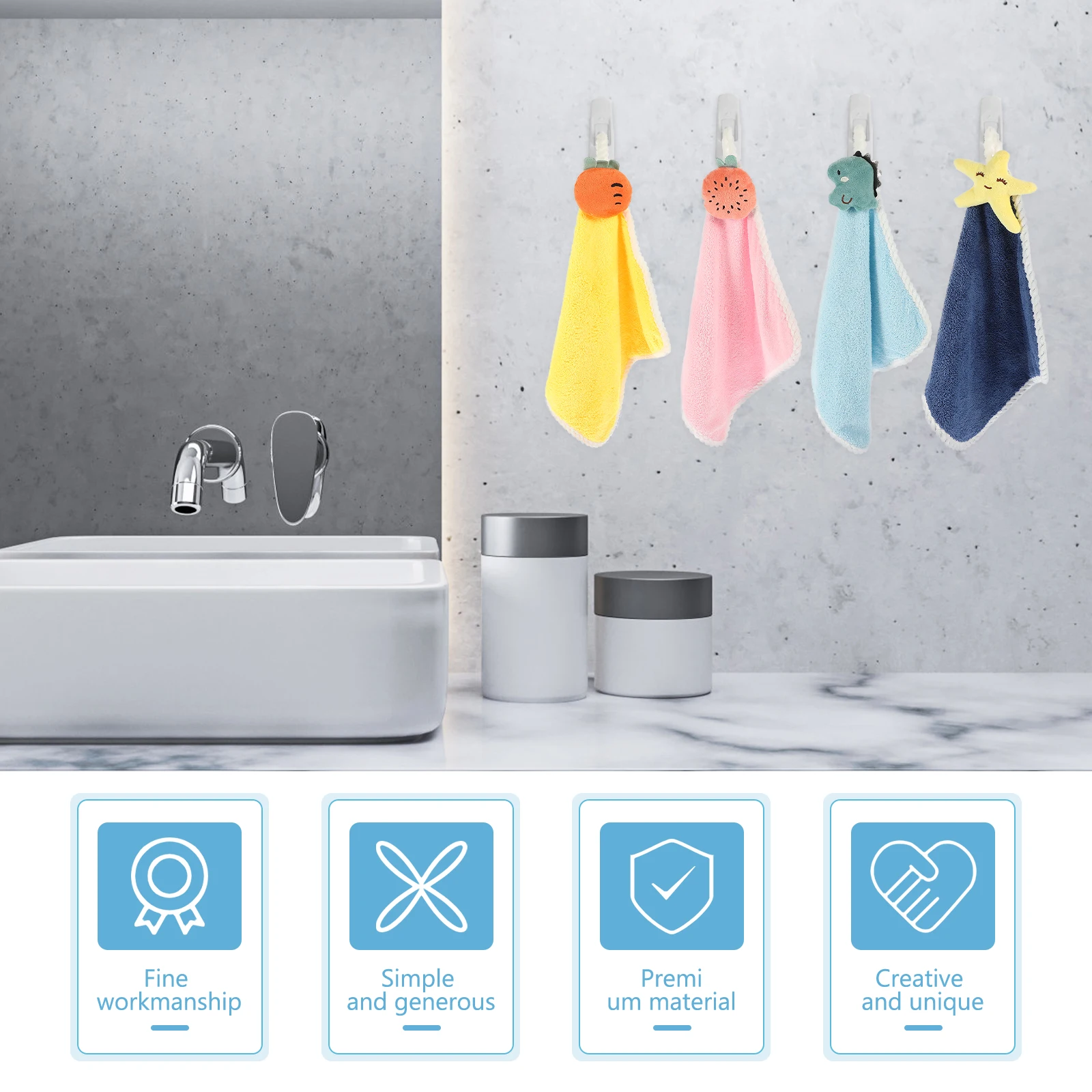 4Pcs Comfortable Coral Fleece Towels Multi-Function Absorbent Dish Cloths for Kitchen and Home Essentials
4Pcs Comfortable Coral Fleece Towels Multi-Function Absorbent Dish Cloths for Kitchen and Home Essentials