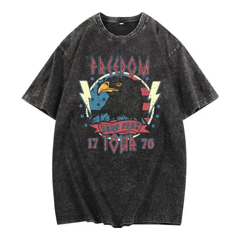 Freedom Tour T Shirt Vintage Eagle Graphic Tee Retro USA Flag Print Patriotic 1776 Summer Top Men Women Casual Streetwear
Freedom Tour T Shirt Vintage Eagle Graphic Tee Retro USA Flag Print Patriotic 1776 Summer Top Men Women Casual Streetwear