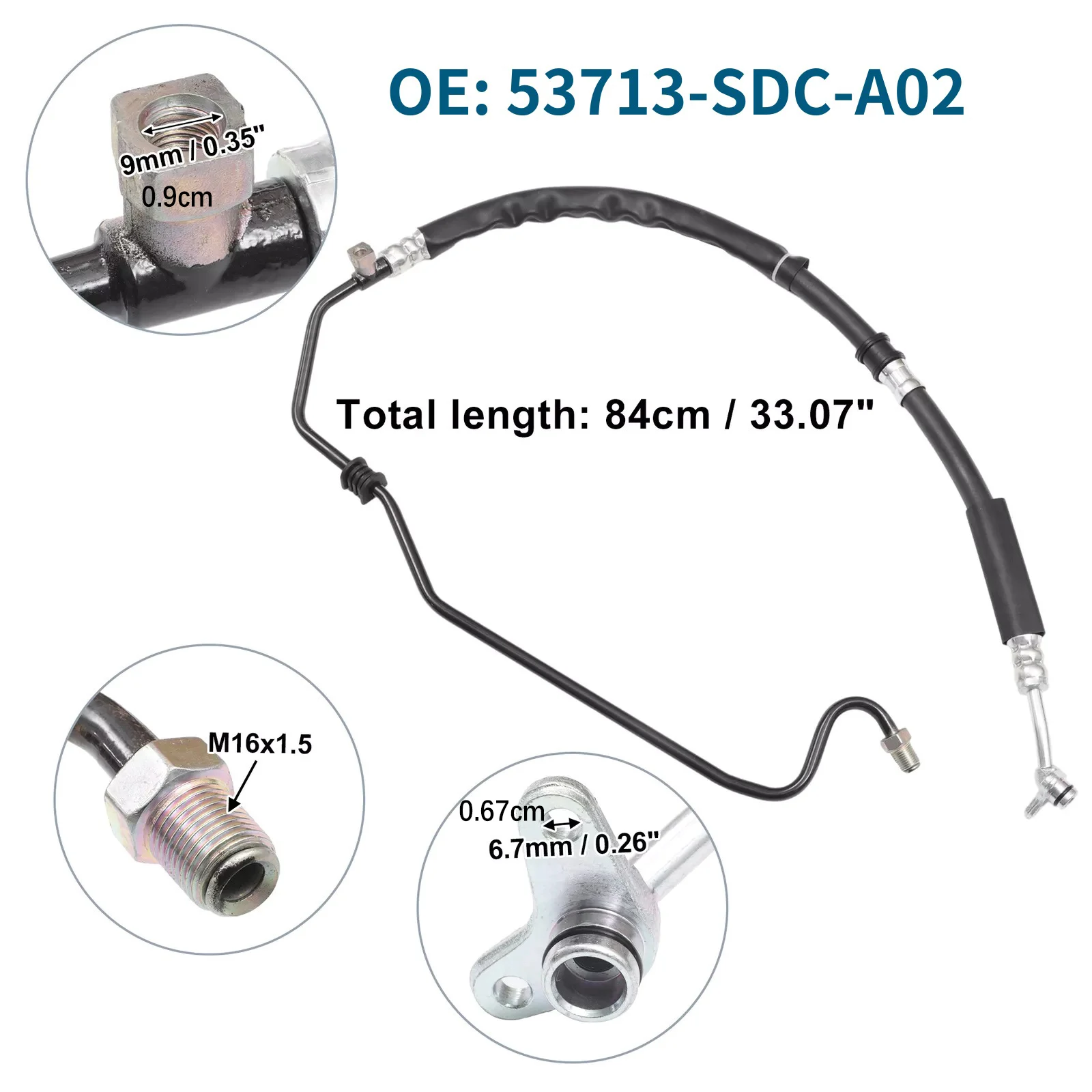 53713-SDC-A02 Автомобильный напорный шланг гидроусилителя руля для Honda Accord 2003-2007 2,4 л L4 Замена для 53713SDCA02 Автомобильные аксессуары
53713-SDC-A02 Автомобильный напорный шланг гидроусилителя руля для Honda Accord 2003-2007 2,4 л L4 Замена для 53713SDCA02 Автомобильные аксессуары