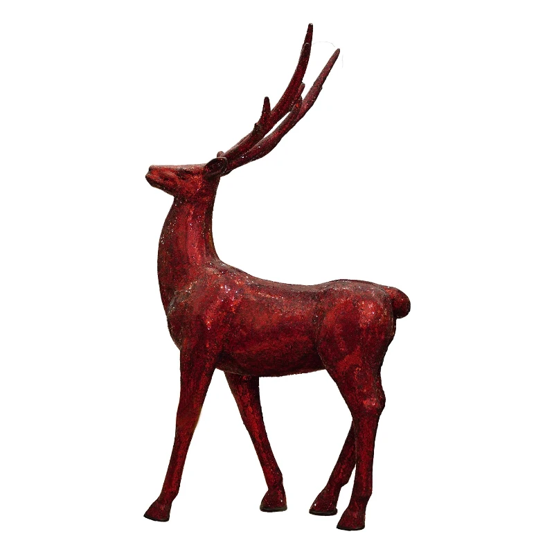 Handmade lens patch red large head deer living room garden art ornament
Handmade lens patch red large head deer living room garden art ornament